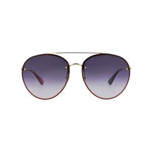 Gucci Aviator-Frame Metal Sunglasses Gold Womens